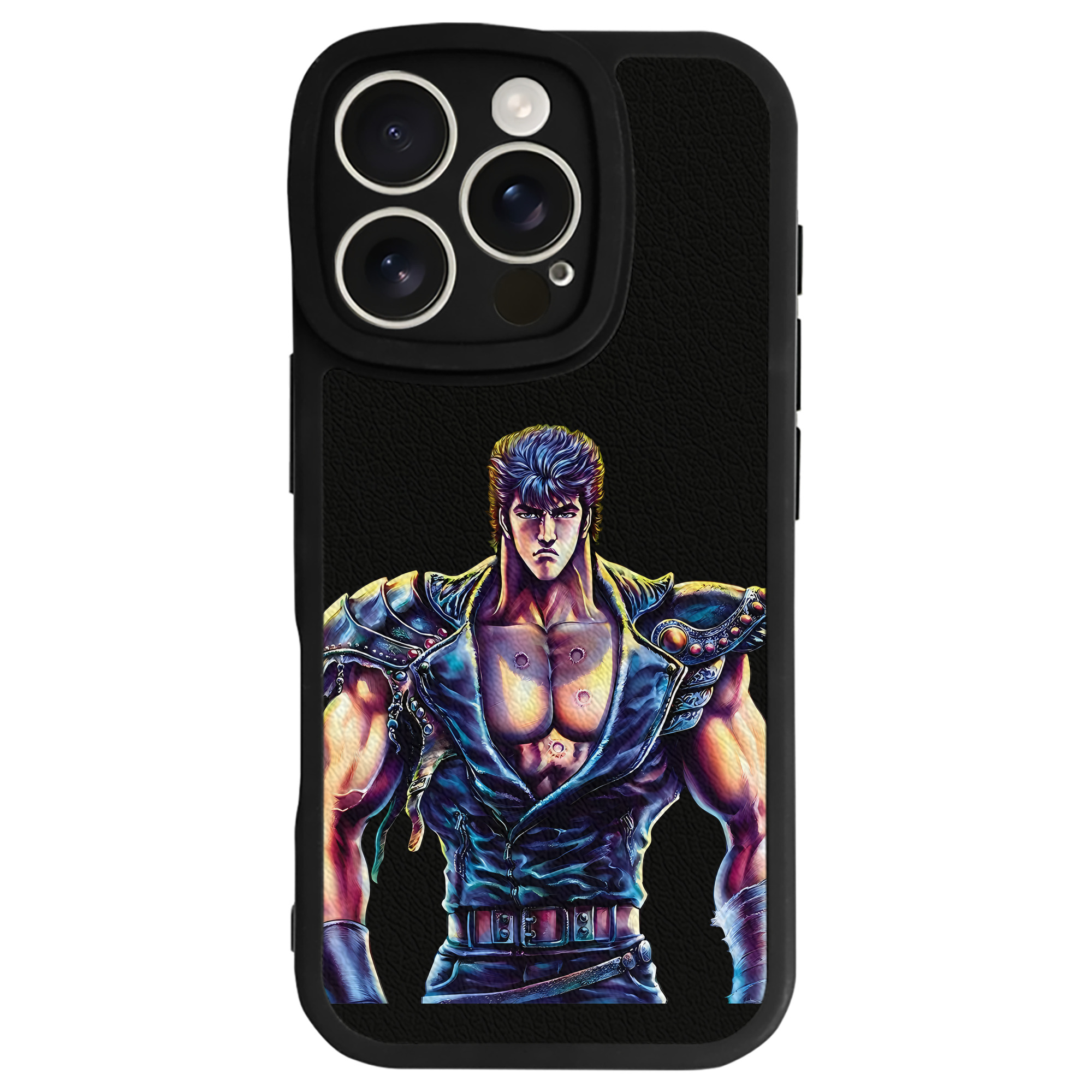 （画像用） 北斗の拳 Fist of the North Star 【iPhone 16シリーズ対応】シリコンスマホケース（レザー調） 材質：シリコン